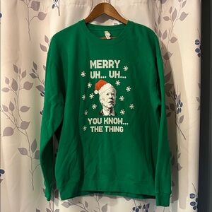 Green Graphic Men's Sweater